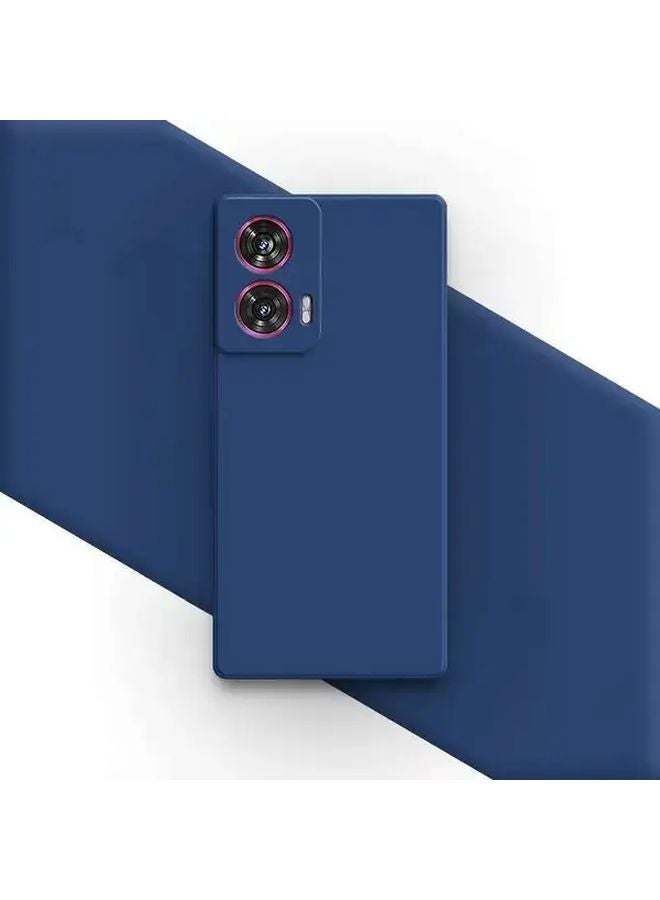 Deep Blue Soft Candy Colored Protective Phone Case for Motorola G85 5G - Image 2
